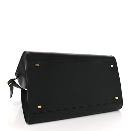 The Row Polished Saddle Calfskin Soft Margaux 15 Black 4 of 9