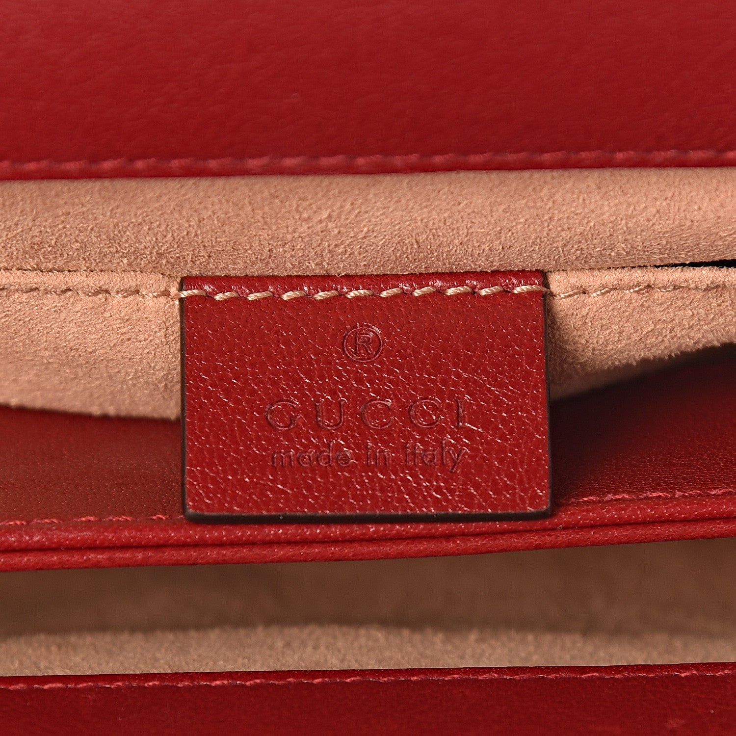 Gucci Suede Calfskin Web Small Ophidia Chain Shoulder Bag New Blue Romantic Cherry 5 of 10