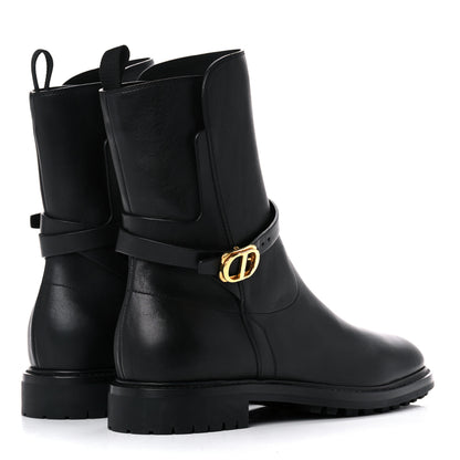 Christian Dior Calfskin Empreinte Ankle Boot 40 Black 4 of 16