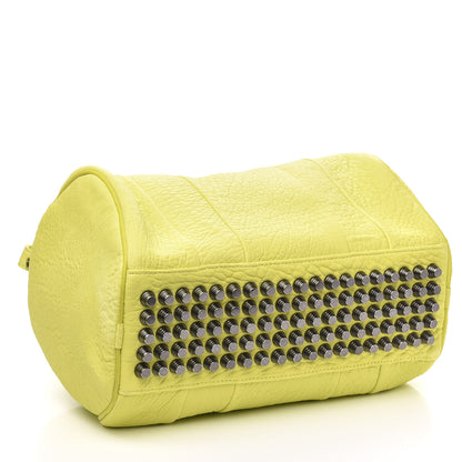 Alexander Wang Pebbled Lambskin Rocco Acid Black Nickel Hardware 4 of 9