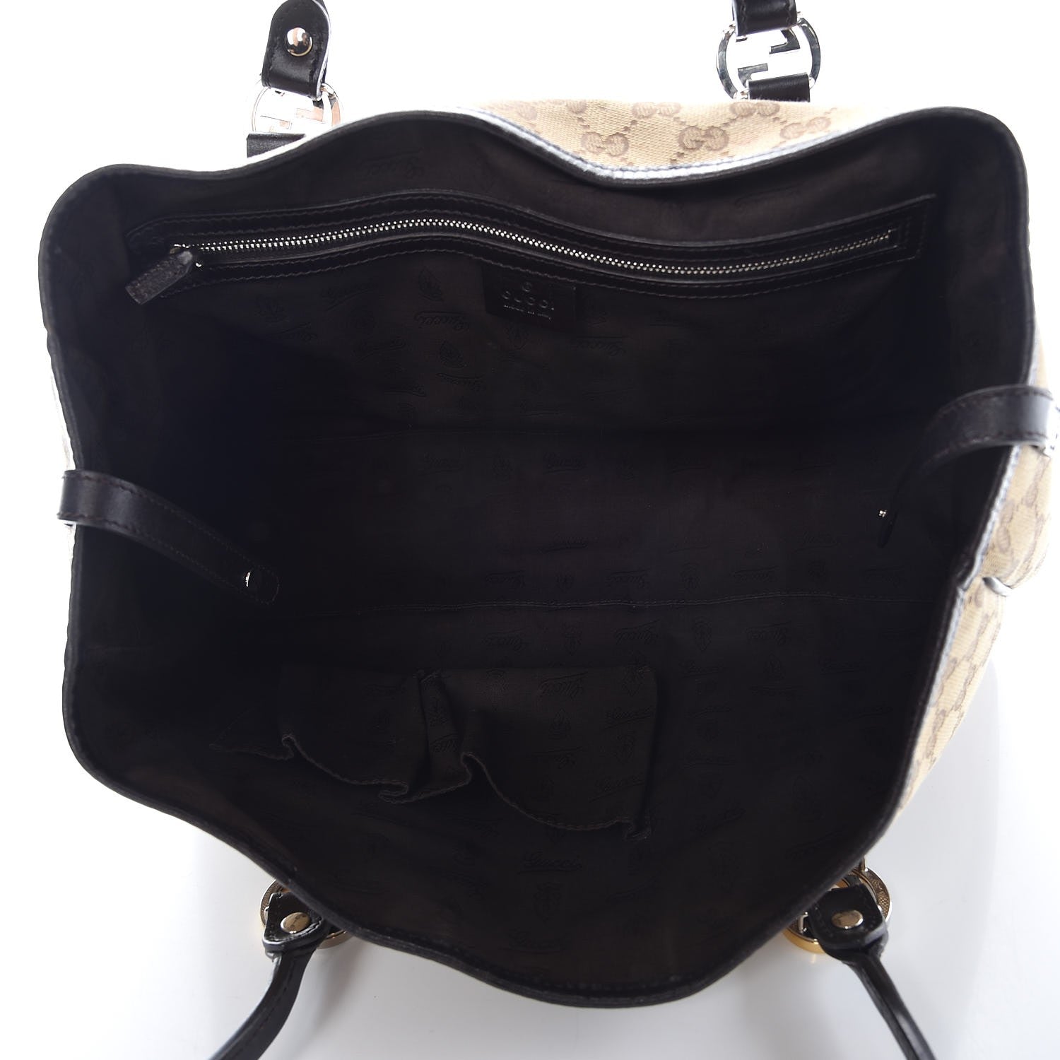 Gucci Monogram Medium Twins Tote Dark Brown 5 of 12
