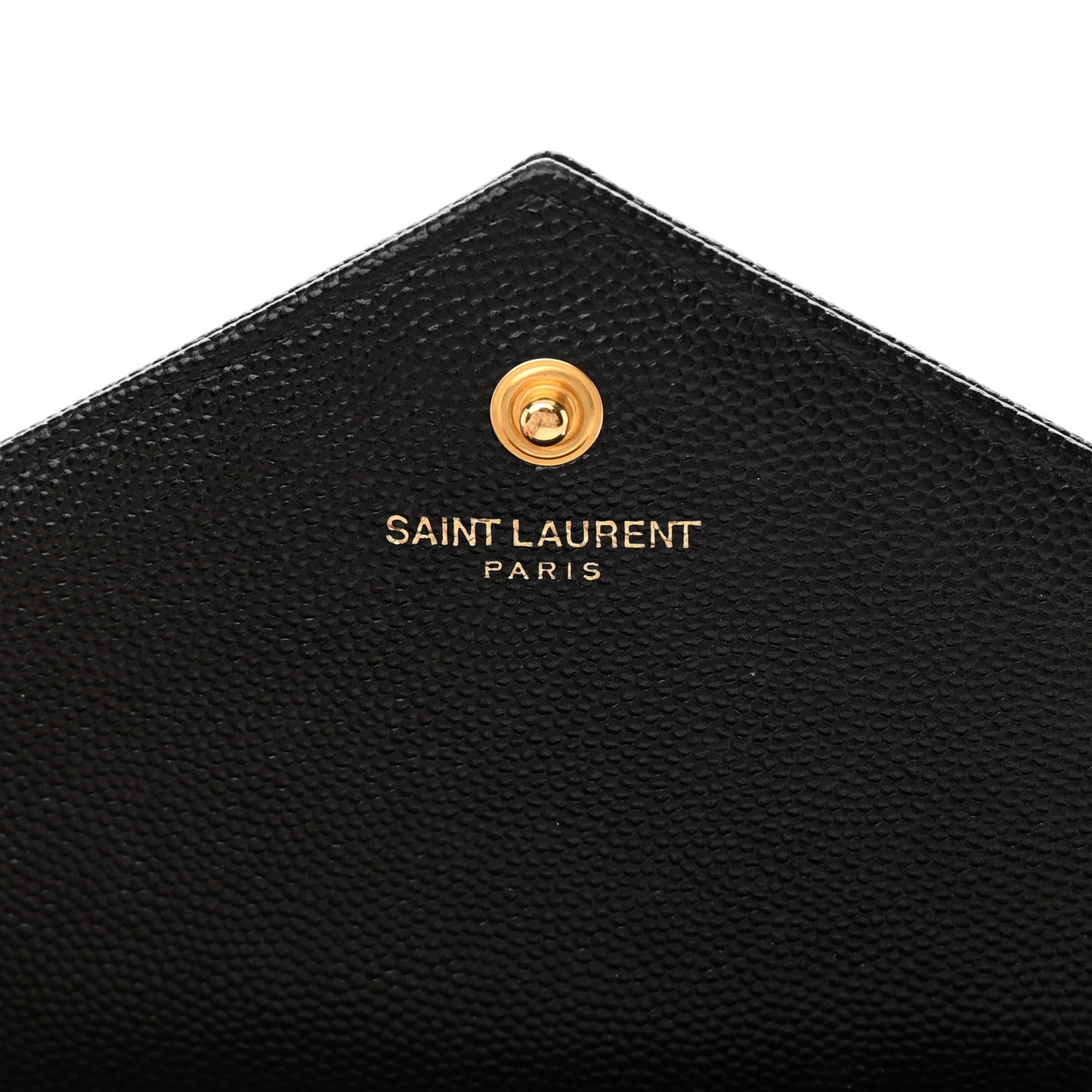 Grain De Poudre Matelasse Chevron Monogram Chain Wallet Black
