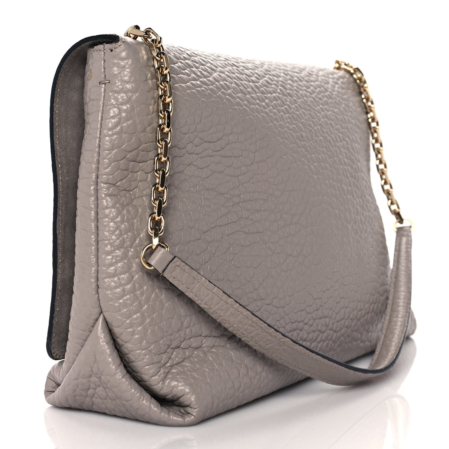 Signature Grain Medium Mildenhall Crossbody Bag Pale Grey
