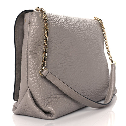 Burberry Signature Grain Medium Mildenhall Crossbody Bag Pale Grey 4 of 11