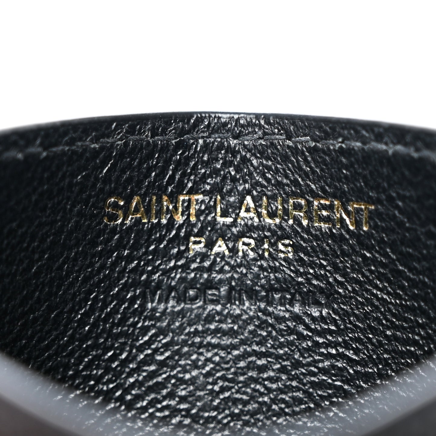 Grain De Poudre Matelasse Chevron Monogram Credit Card Case Black