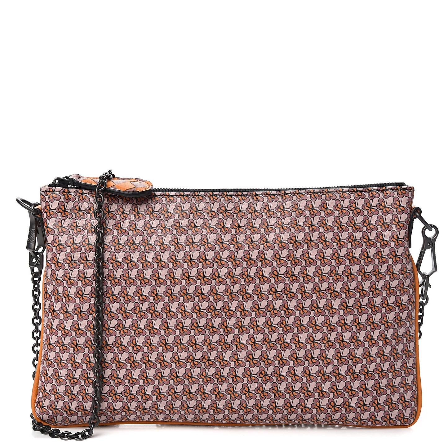 Nappa Printed Chain Wallet Multicolor