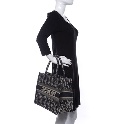 Christian Dior Oblique Medium Book Tote Blue Multicolor 2 of 9