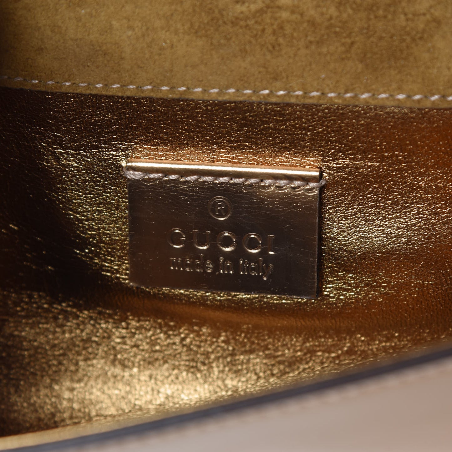 Patent Romy Clutch Gold