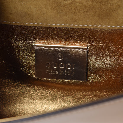 Gucci Patent Romy Clutch Gold 7 of 8