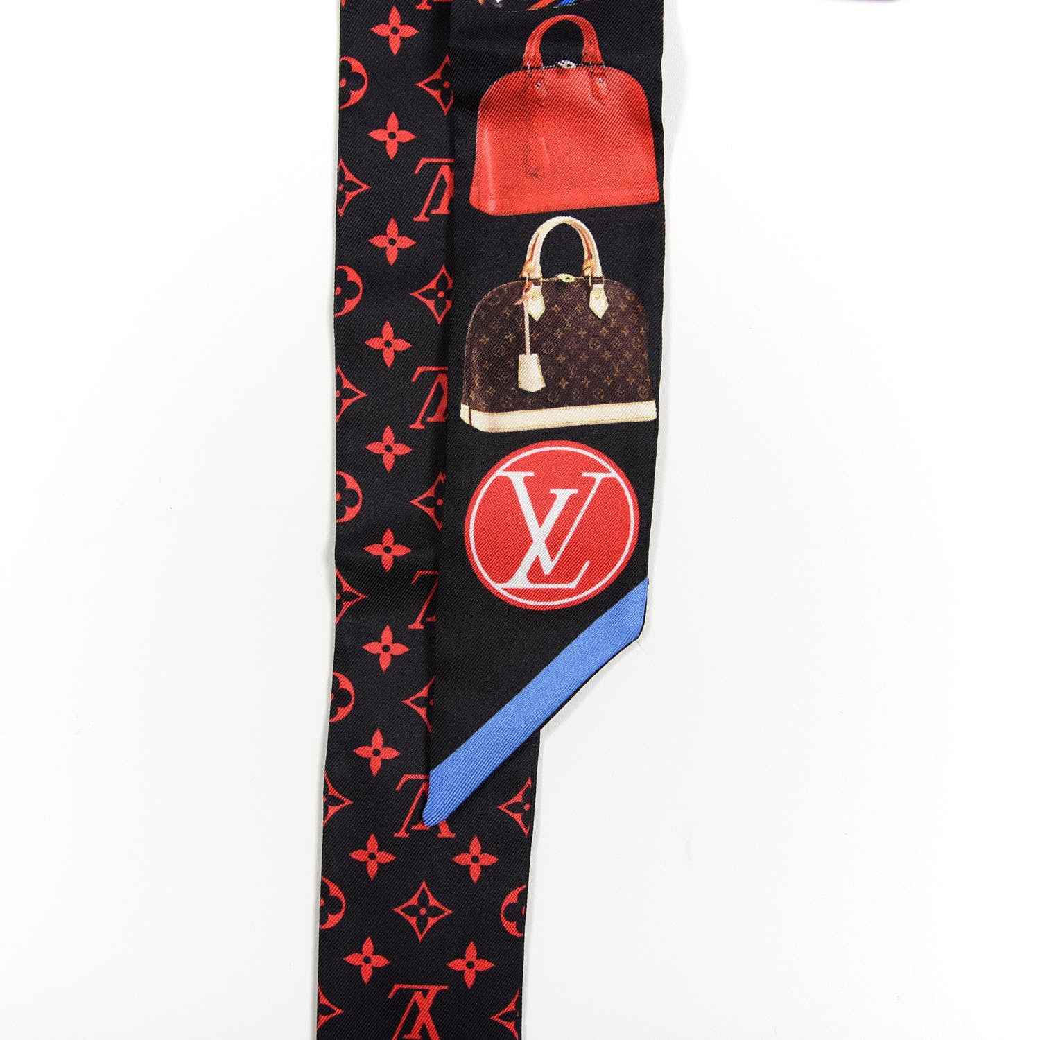 Louis Vuitton Silk Monogram Tribute To Alma BB Bandeau Black 2 of 3