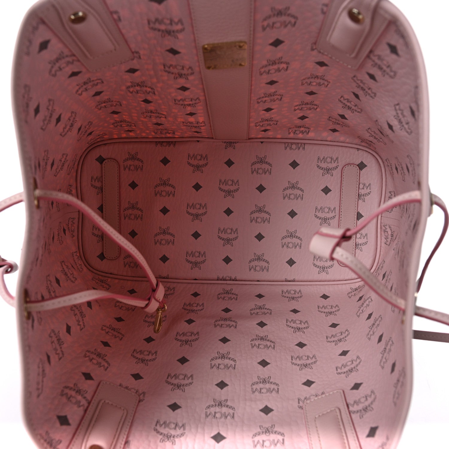 MCM Visetos Medium Liz Reversible Shopper Tote Soft Pink 10 of 16