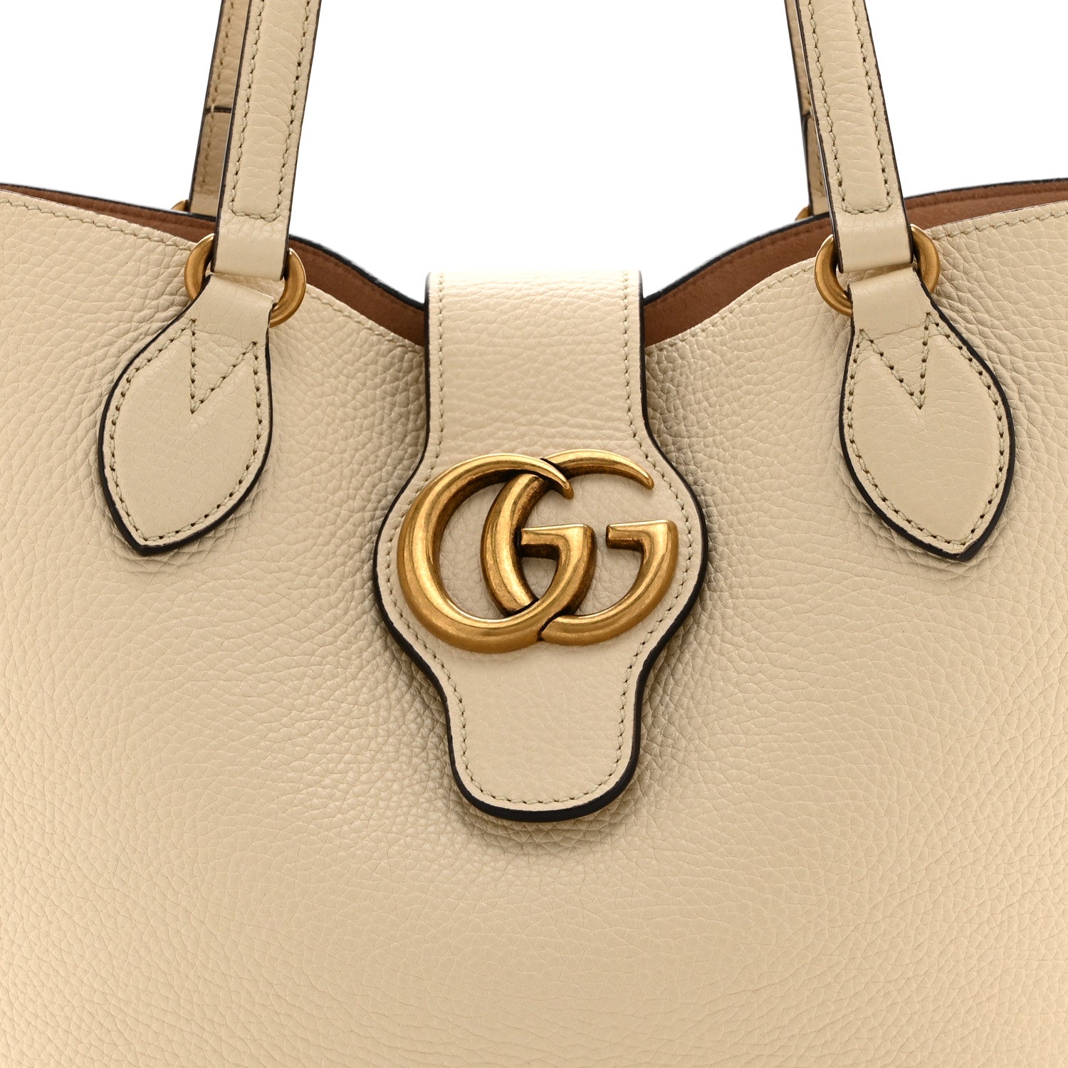 Gucci New Sakai Calfskin Lux Small Dahlia Tote Mystic White 9 of 11