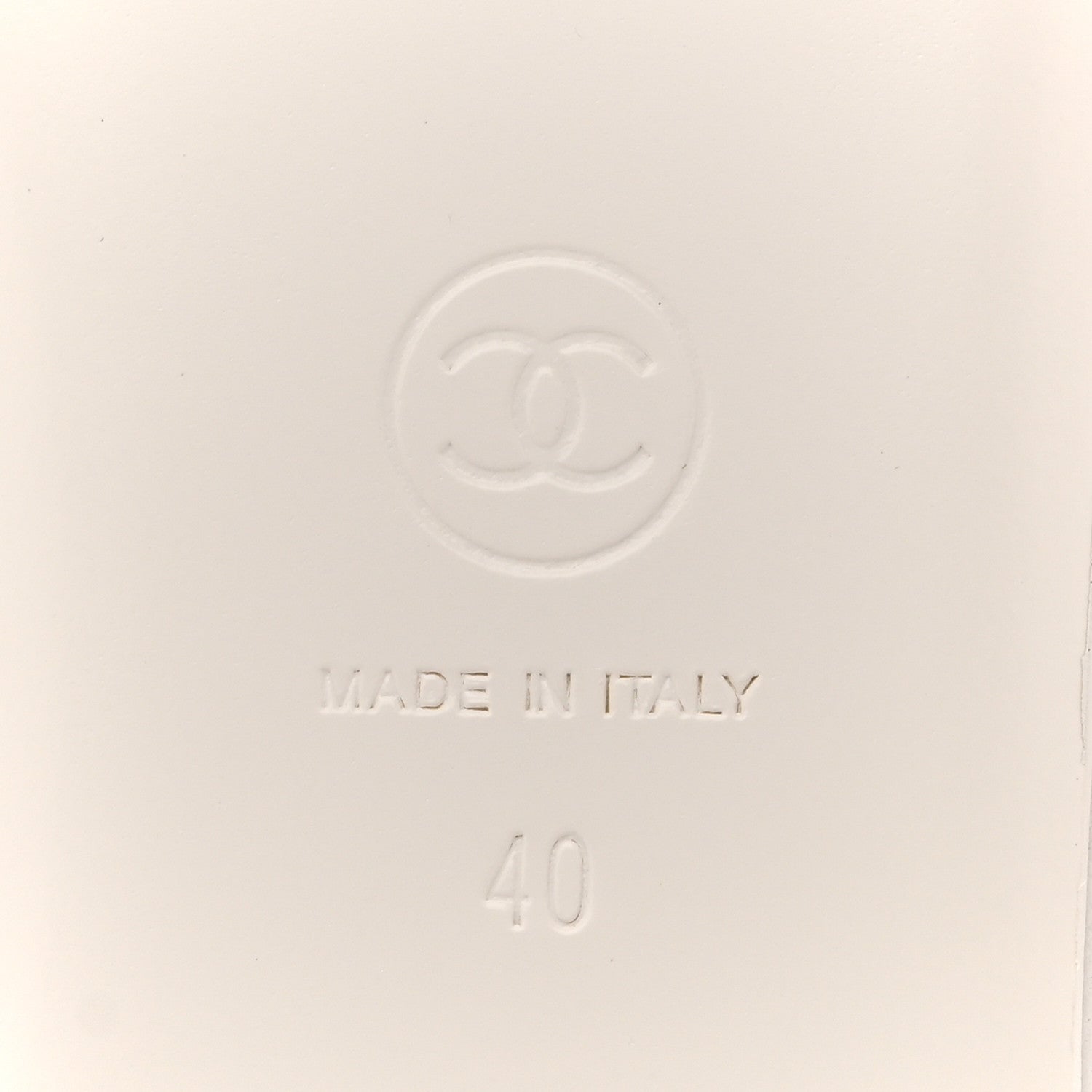 Chanel Lambskin Mary Jane Flats 40 White 8 of 10