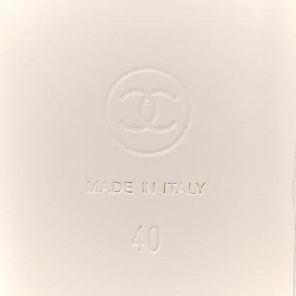 Chanel Lambskin Mary Jane Flats 40 White 8 of 10