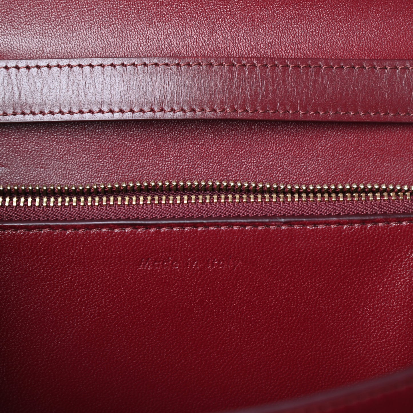 Box Calfskin Medium Classic Box Flap Bag Burgundy