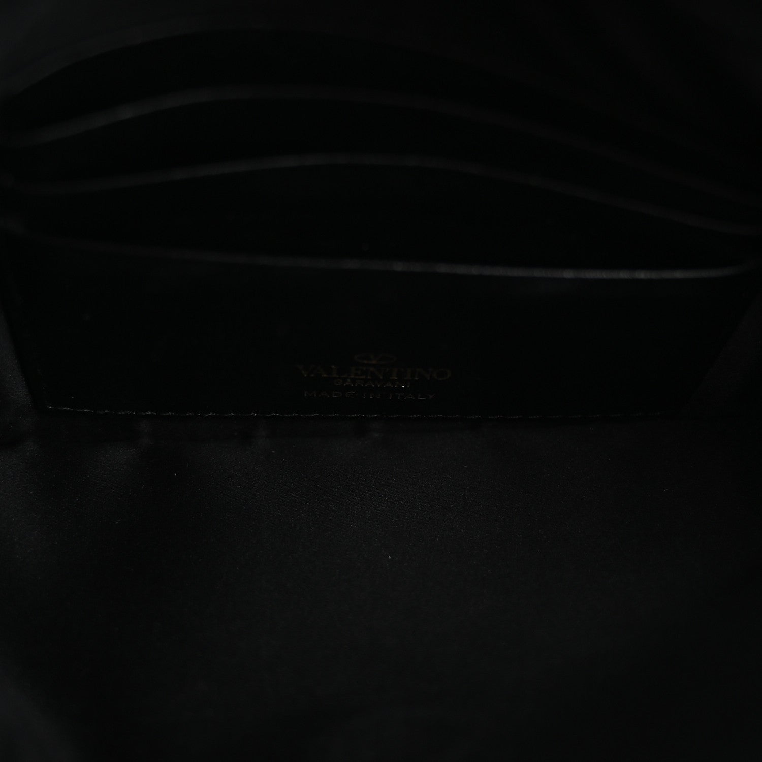 Valentino Garavani Vitello Medium Rockstud Envelope Flat Wristlet Pouch Black 5 of 10