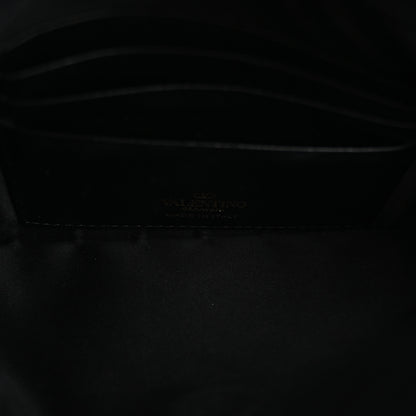Valentino Garavani Vitello Medium Rockstud Envelope Flat Wristlet Pouch Black 5 of 10