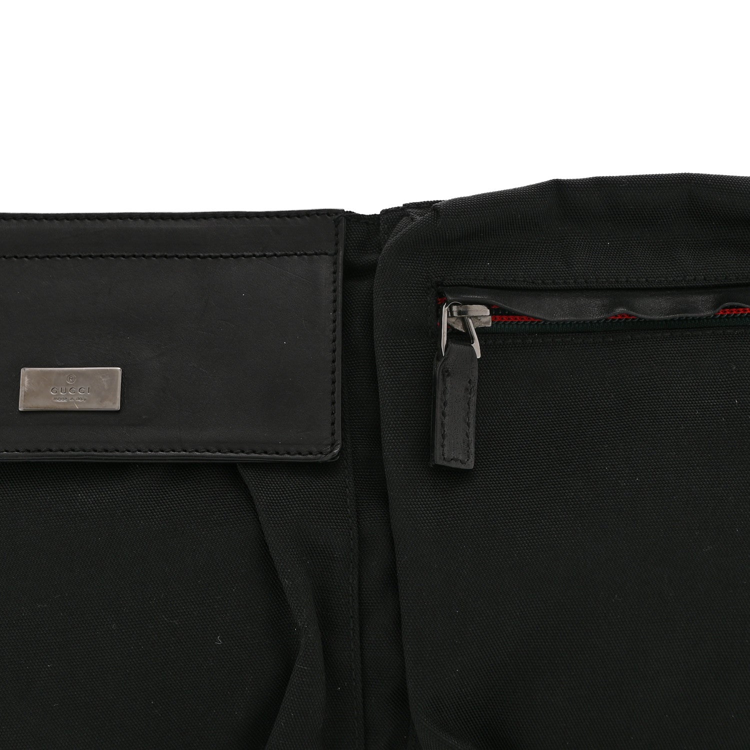 Gucci Canvas Double Pocket Belt Bag Black 8 of 10