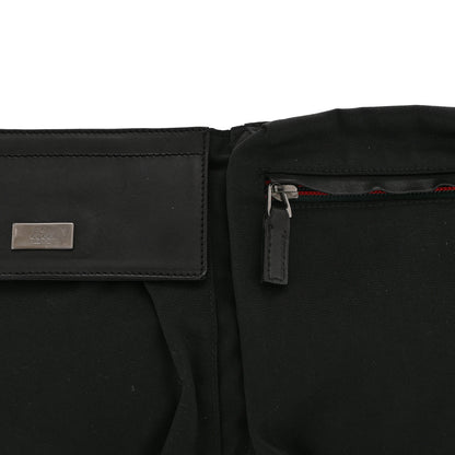 Gucci Canvas Double Pocket Belt Bag Black 8 of 10