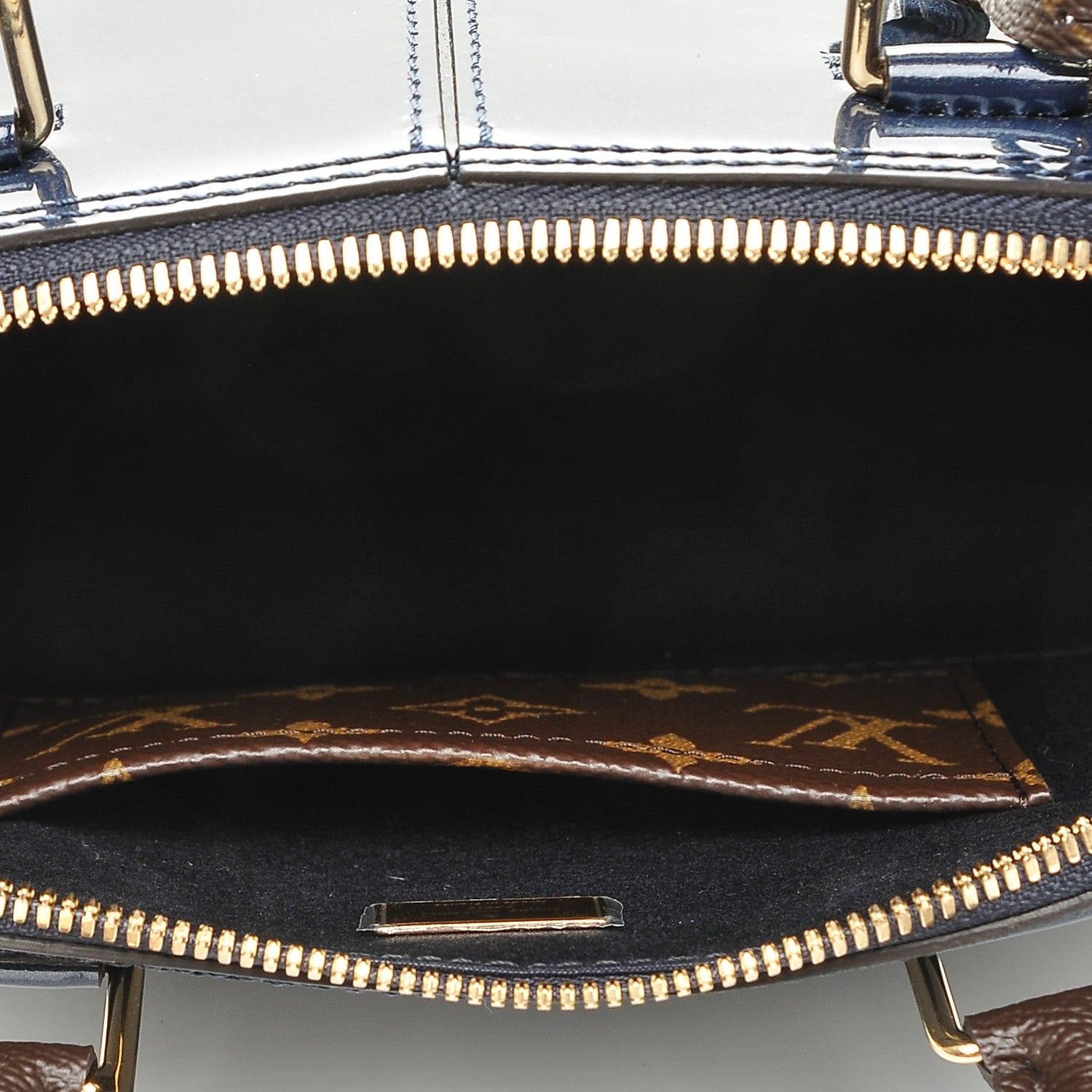 Louis Vuitton Patent Monogram Alma BB Marine 5 of 7