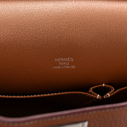 Hermes Taurillon Clemence Jypsiere 34 Gold 6 of 10