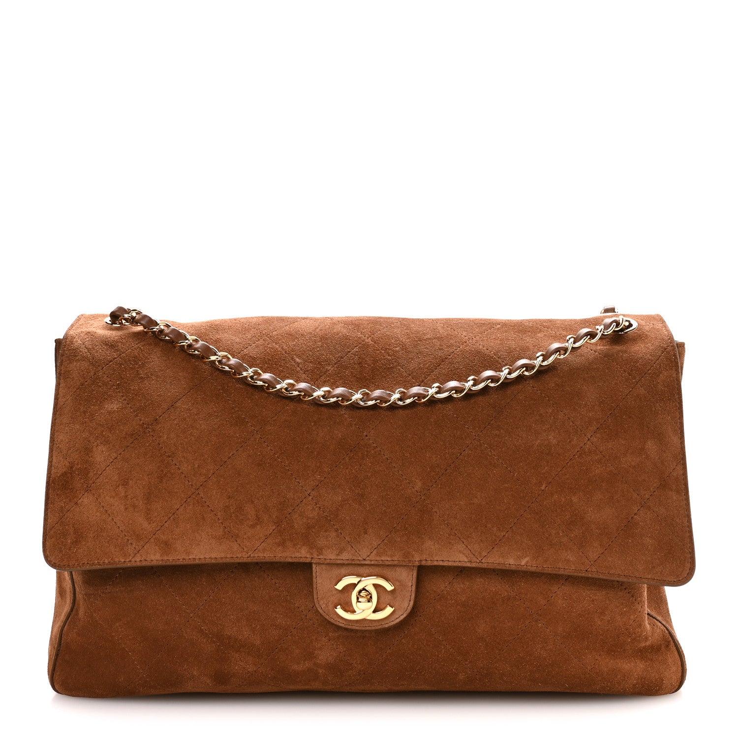 Chanel Suede Calfskin Souplissimo Maxi Flap Camel 1 of 10