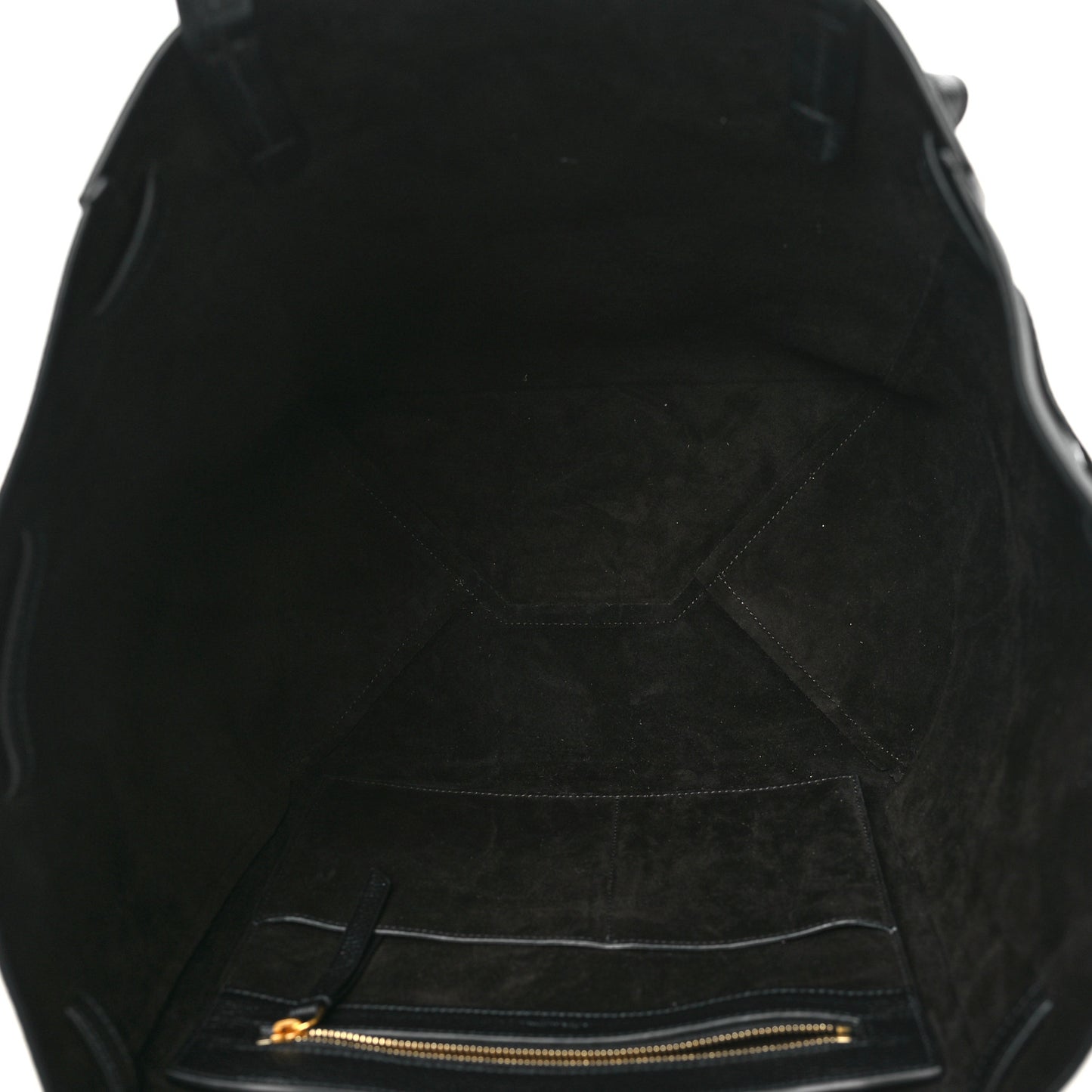 Soft Grained Calfskin Small Belt Cabas Phantom Black