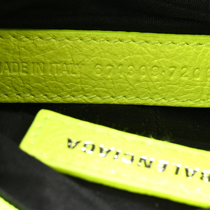 Balenciaga Agneau Arena Le Cagole Shoulder Bag XS Fluo Yellow 7 of 12