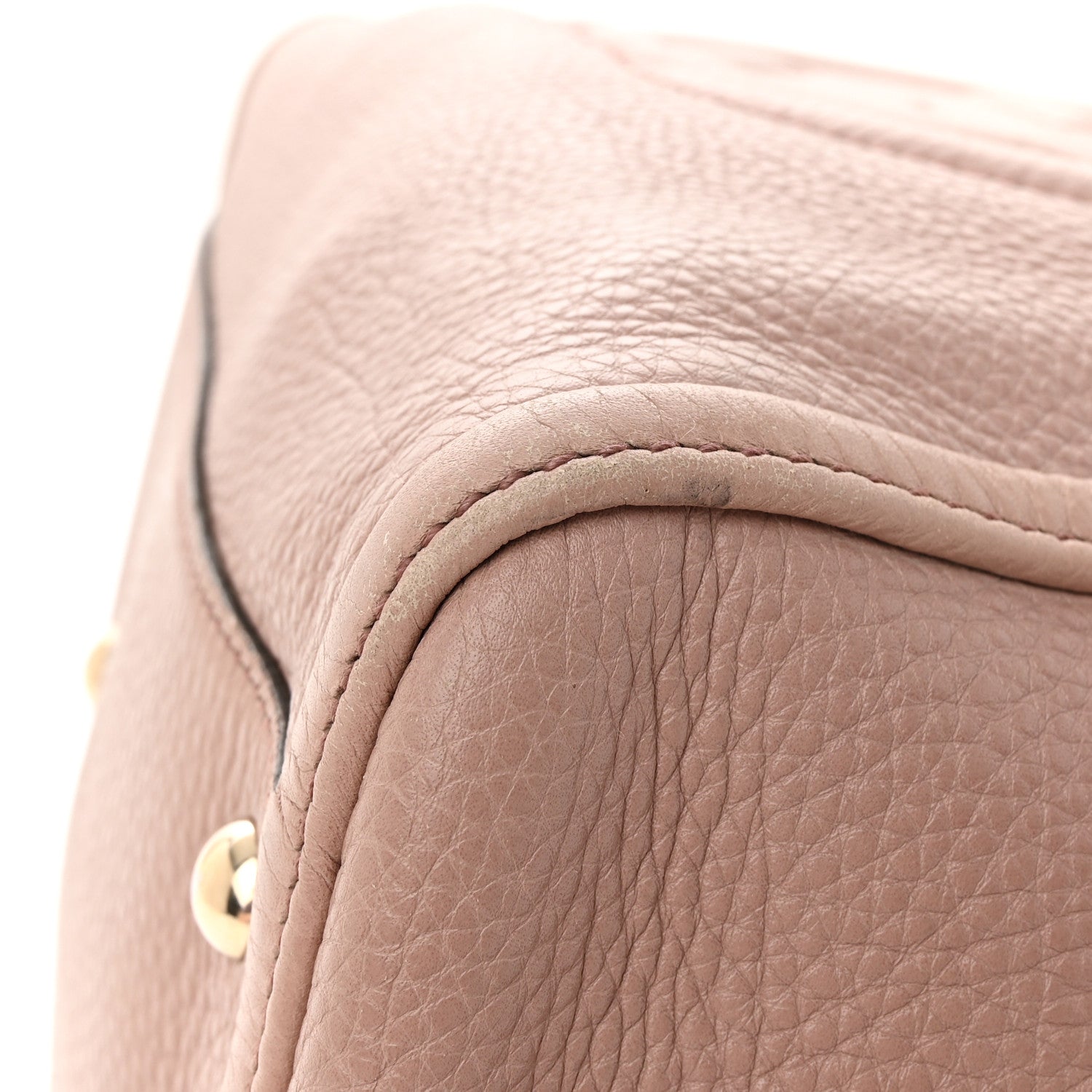 Gucci Pebbled Calfskin Small Soho Shoulder Bag Light Pink 13 of 18