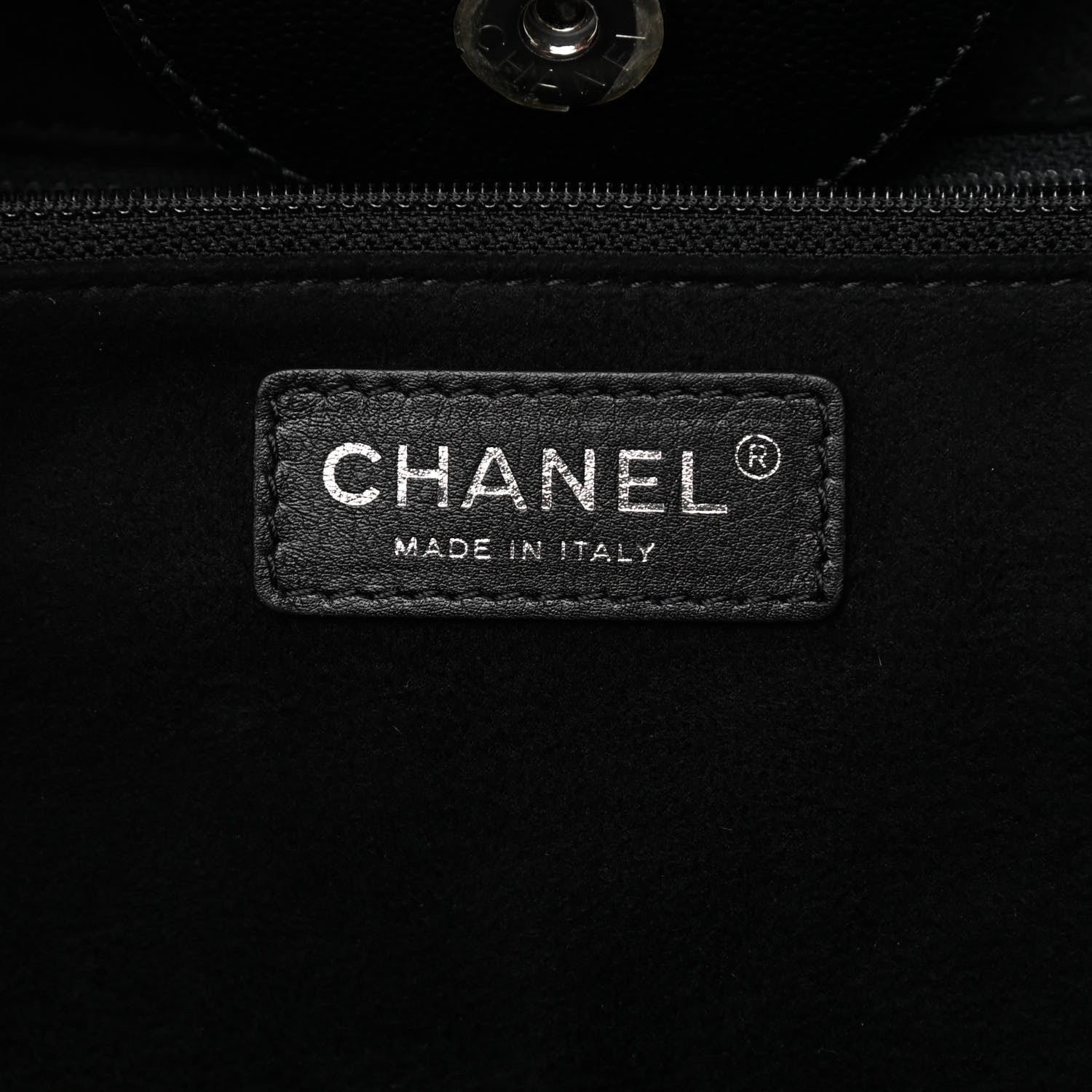 Chanel Caviar Medium Studded Deauville Tote Black 6 of 15