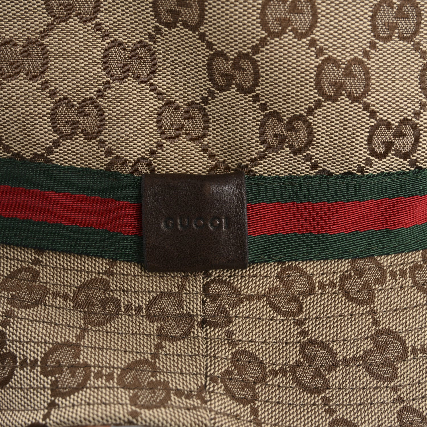 Gucci Monogram Web Bucket Hat L Brown Brown 10 of 11