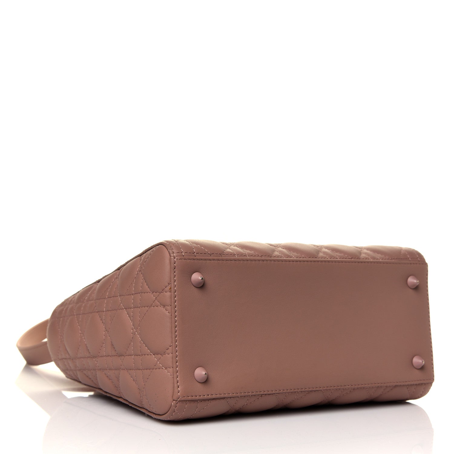 Christian Dior Ultra Matte Calfskin Cannage Medium Lady Dior Beige 5 of 13