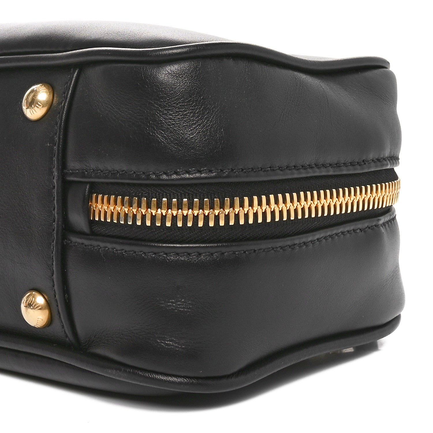 Miu Miu Calfskin Arcadie Top Handle Bag Black 9 of 9