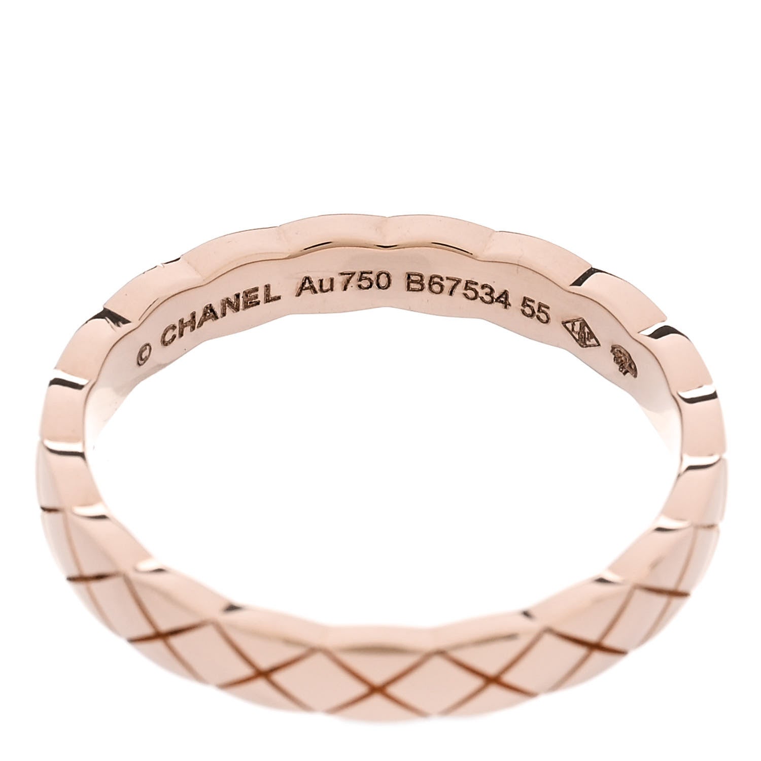 Chanel 18K Beige Gold Mini Coco Crush Ring 55 7.25 4 of 5