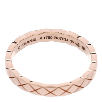 Chanel 18K Beige Gold Mini Coco Crush Ring 55 7.25 4 of 5
