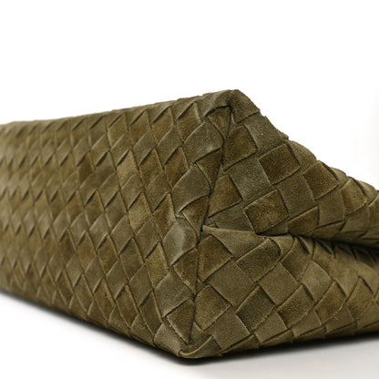 Bottega Veneta Suede Intrecciato Medium Andiamo Shoulder Bag Mud 9 of 9