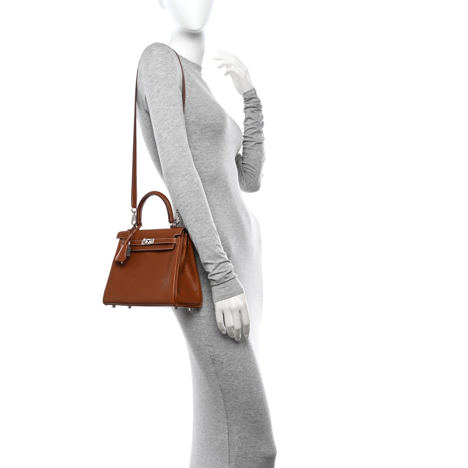 Hermes Barenia Faubourg Kelly Retourne 25 Fauve 2 of 16