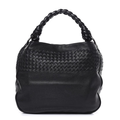 Bottega Veneta Cervo Intrecciato Shoulder Bag Black 1 of 12