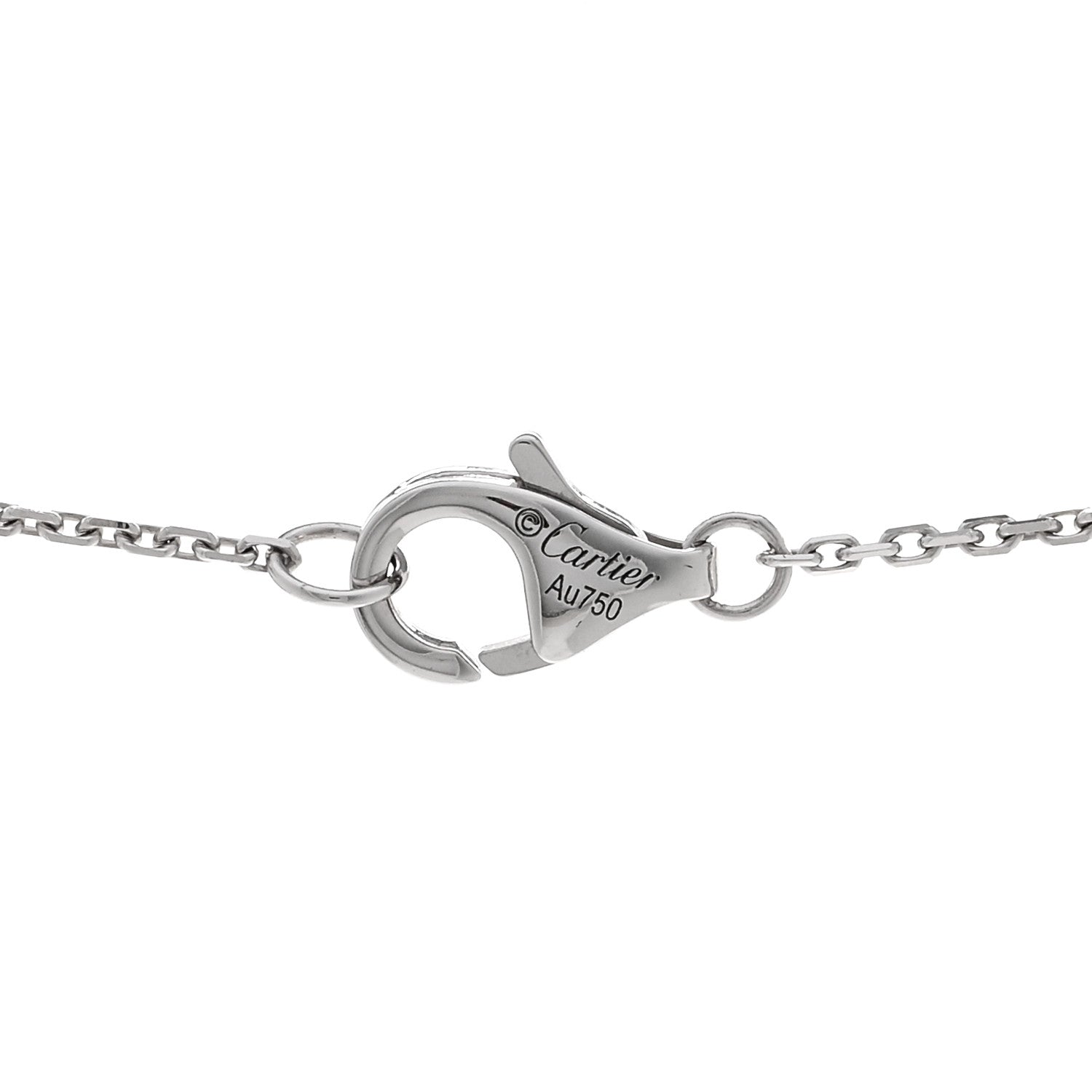 Cartier 18K White Gold Diamond XS Amulette de Pendant Necklace 4 of 4