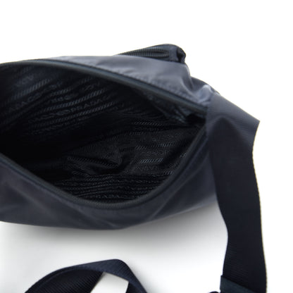 Prada Tessuto Nylon Saffiano Messenger Bag Baltico 5 of 11