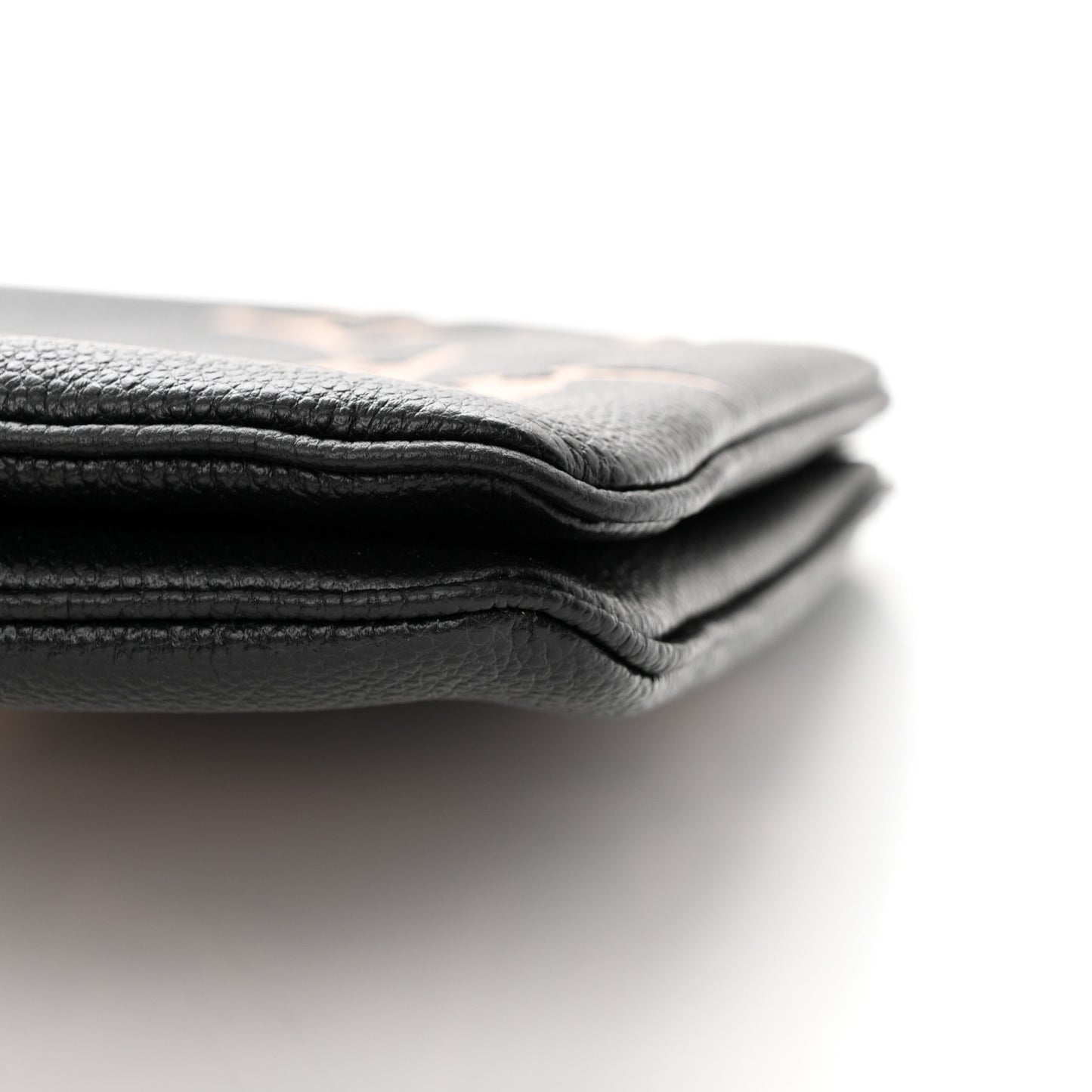 Empreinte Monogram Giant Double Zip Pochette Black Cream