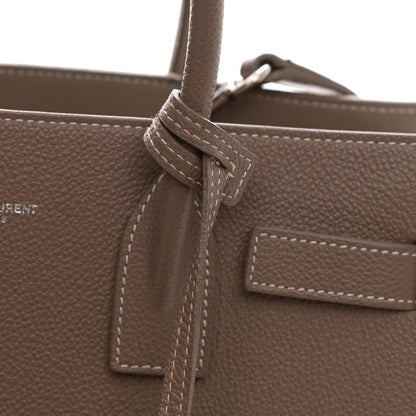 Saint Laurent Grained Calfskin Topstich Baby Sac De Jour Taupe 19 of 20
