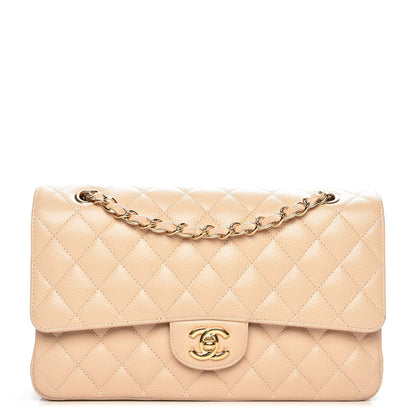 Chanel Caviar Quilted Medium Double Flap Beige Clair 1 of 9