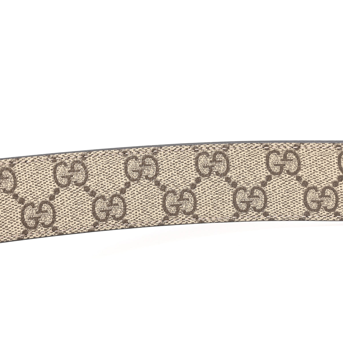 Gucci GG Supreme Monogram Reversible GG Marmont Belt 90 36 Beige Ebony New Acero 5 of 6