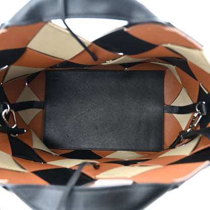 Loewe Calfskin Woven Studded Basket Surplus Bag Multicolor 5 of 11