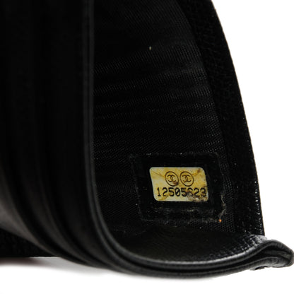 Chanel Calfskin CC Button Card Holder Case Black 6 of 8