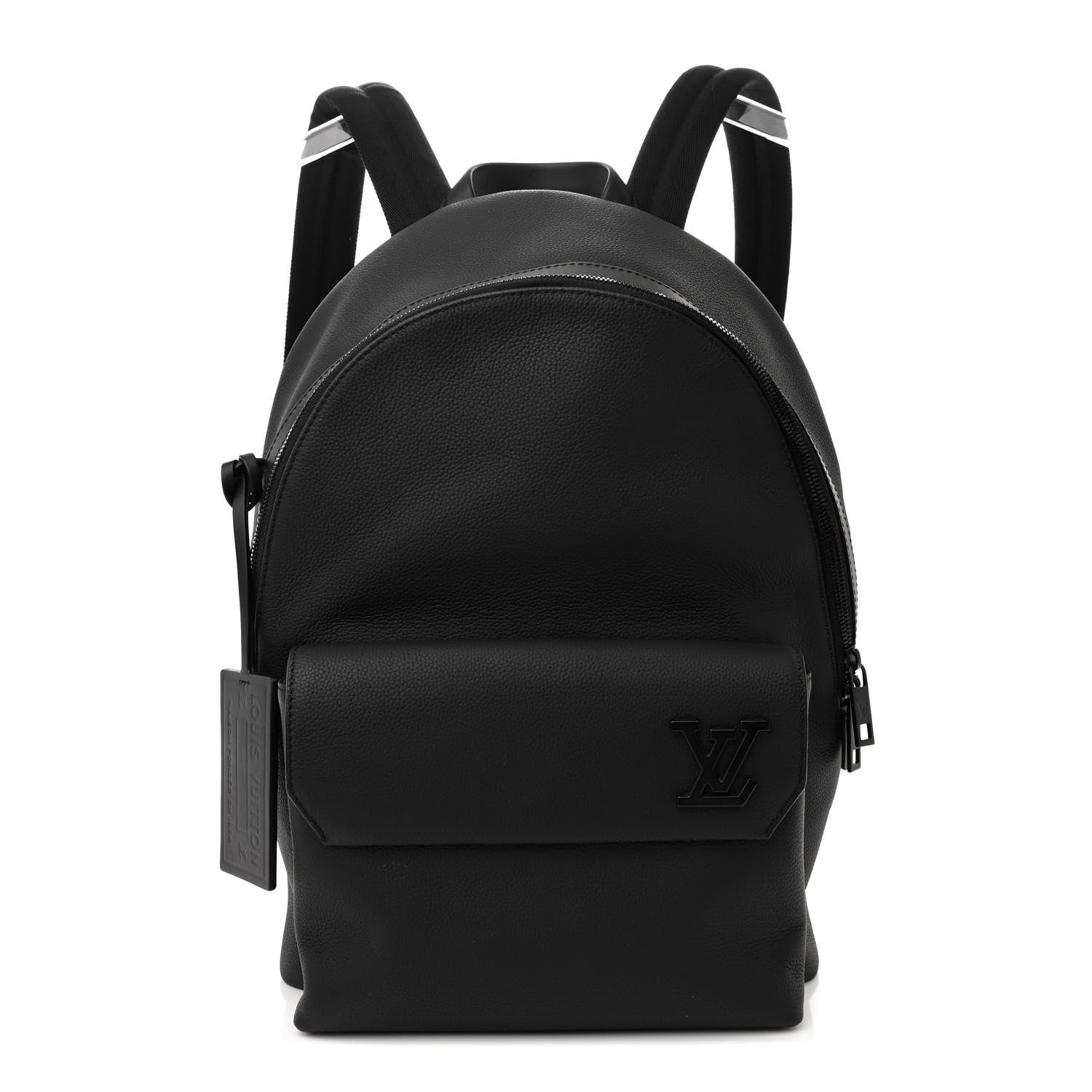 Louis Vuitton Grained Calfskin Aerogram Takeoff Backpack Black 1 of 9