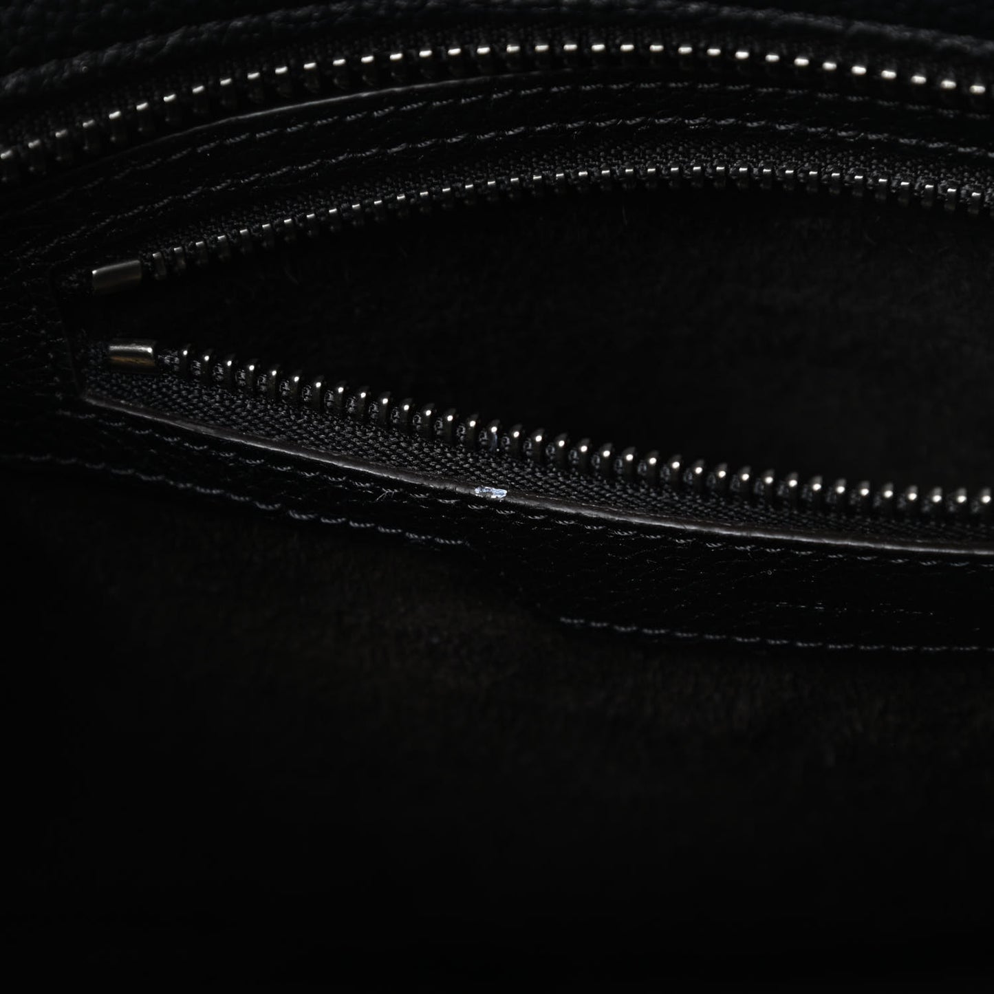 Drummed Calfskin Micro Luggage Black