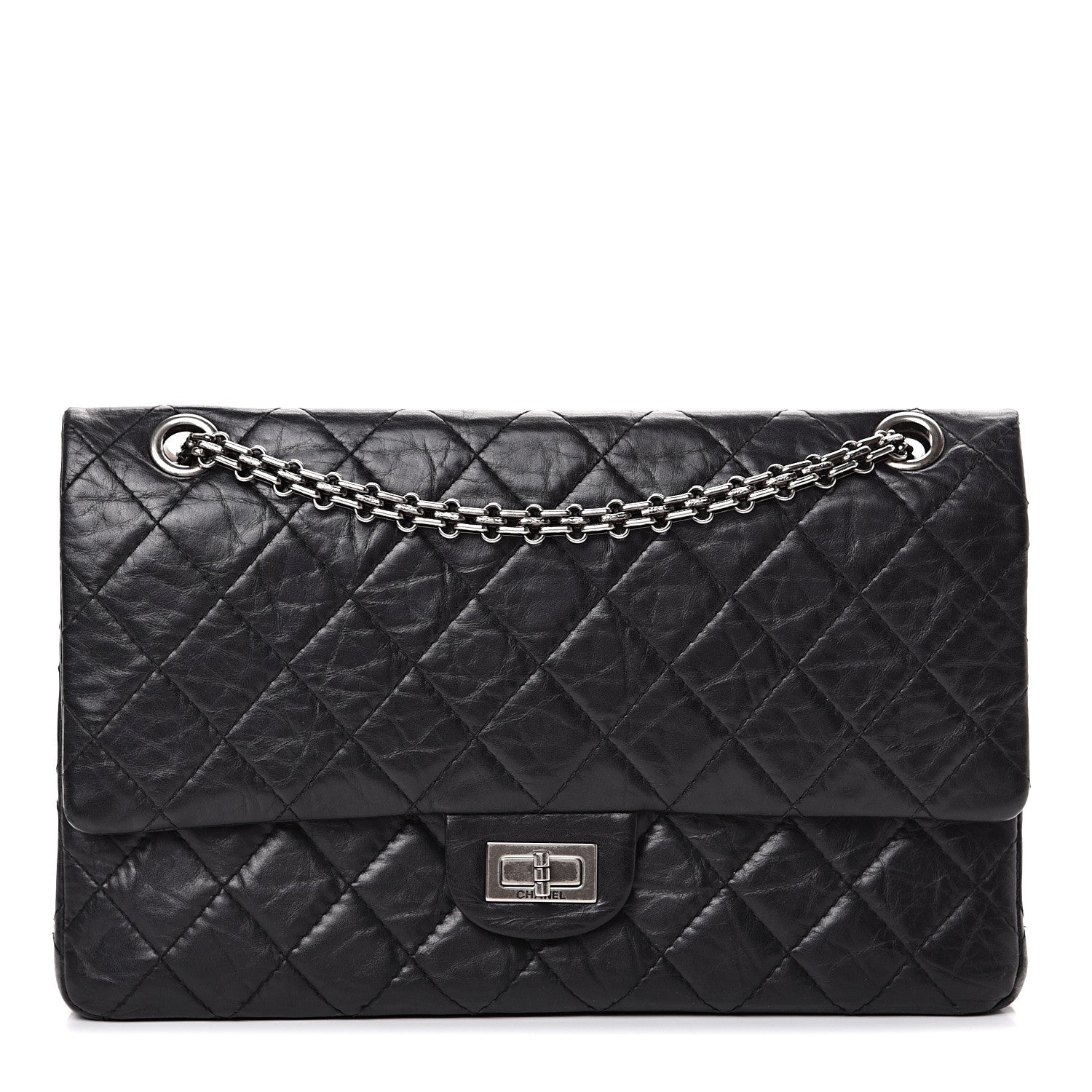 Chanel Aged Calfskin Quilted 2.55 Reissue 226 Flap Black 1 of 14