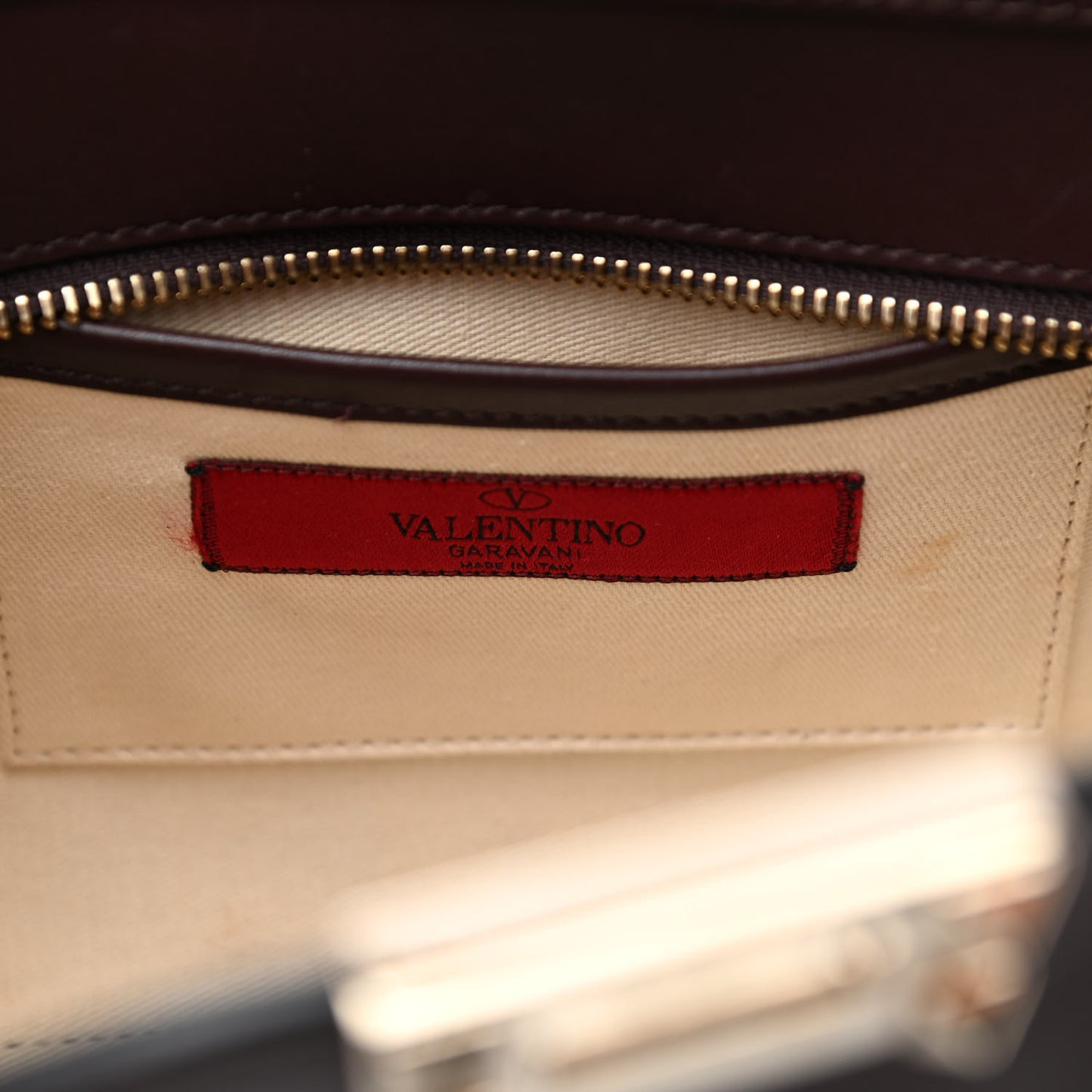 Vitello MIni Rockstud Double Handle Tote Cacao